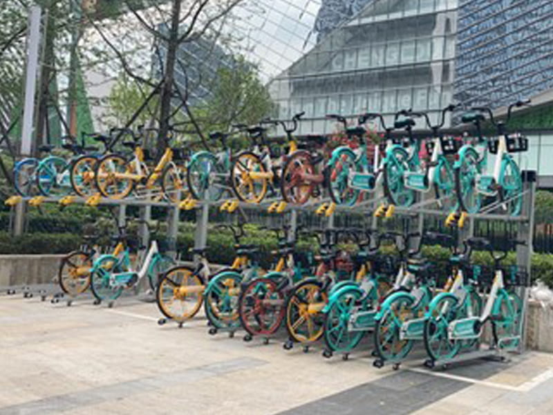 垂直昇降式自転車ラック